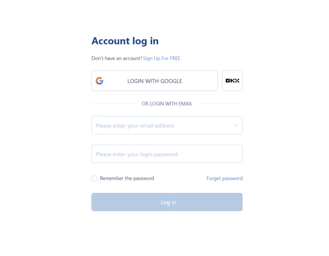 Форма авторизации в десктопном приложении Morelogin