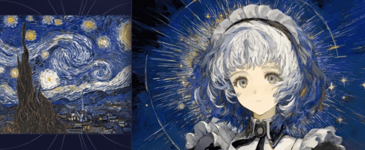 Examples of pictures generated by Novel AI
