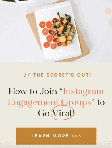 Instagram engagement group ad