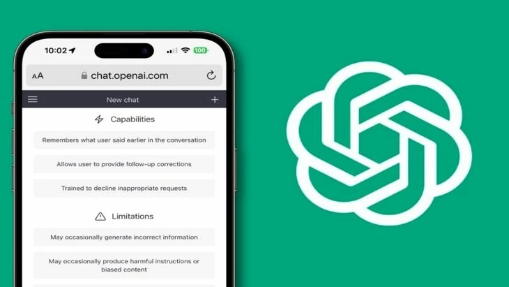 Логотип и интерфейс ChatGPT