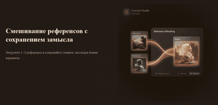 Раздел «Студия» в Raphael.app