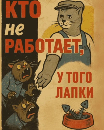 Здесь должен был быть мем с Геббельсом, но там одна чернуха, так что держите пропаганду котиков