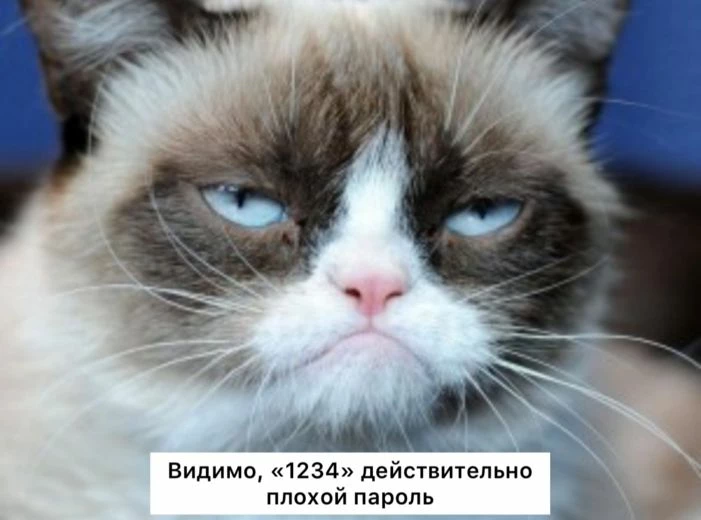 Слабый пароль