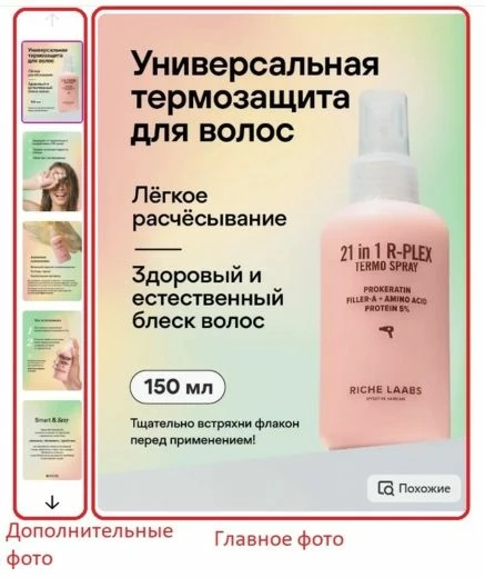 Пример дизайна инфографики для маркетплейса