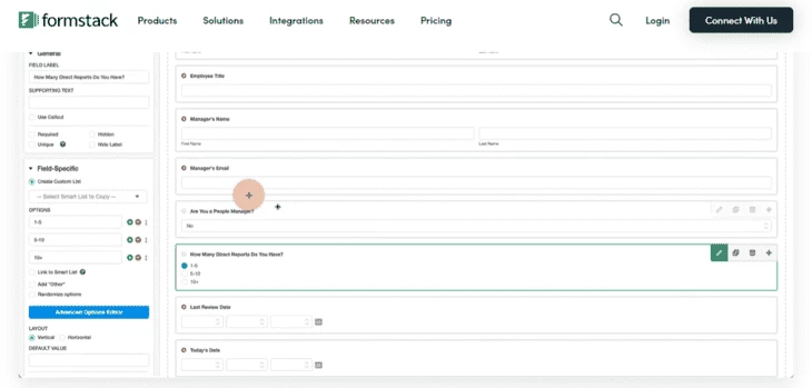 Formstack - сервис для создания веб-форм для сайтов
