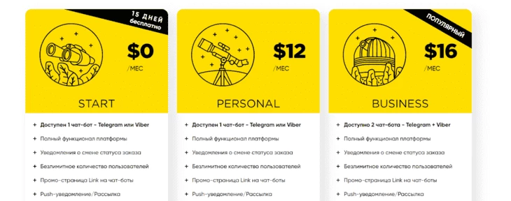Тарифные планы JoinChat