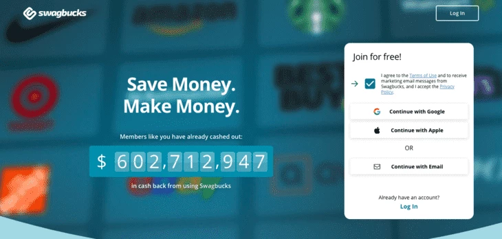 Swagbucks homepage