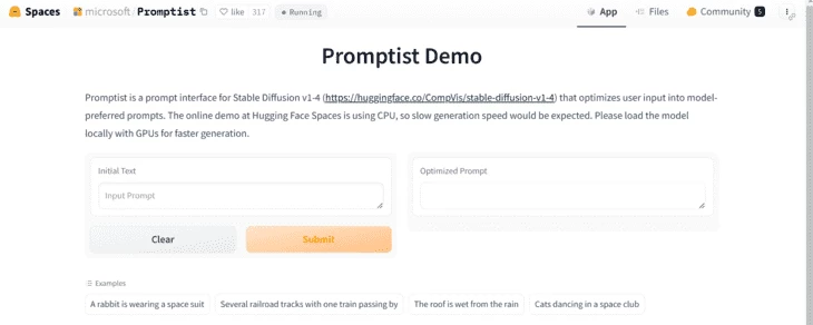 Hugging Face Prompt Generator 