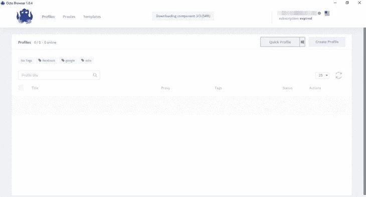 Octobrowser Profile