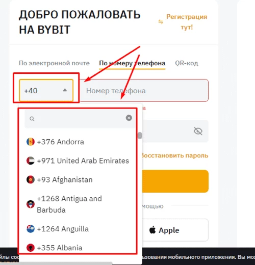 Форма на сайте