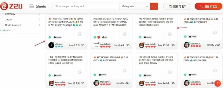 Стоимость верификации профиля стартует от $2