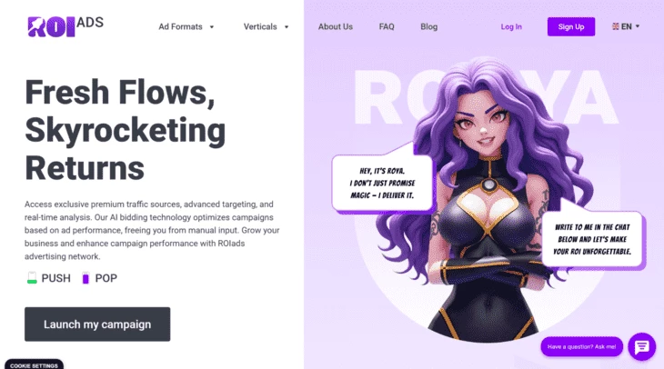 You can launch your campaign in no time with Roya