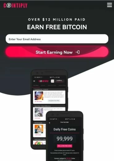 Главная страница cointiply