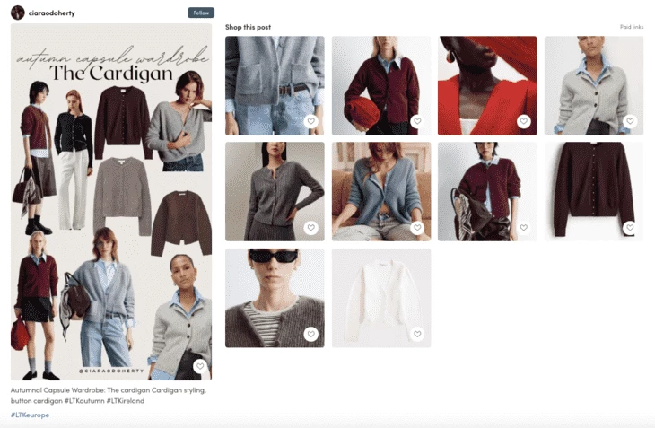 Capsule wardrobe with links to buy