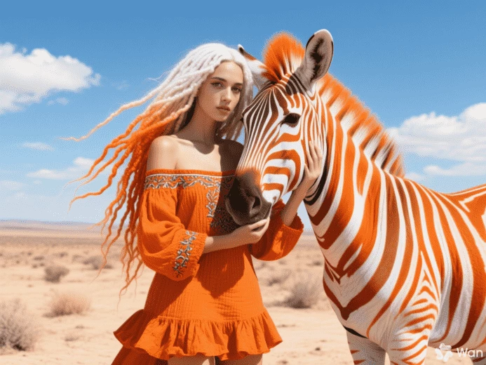 Пример сгенерированного изображения в Wan.video