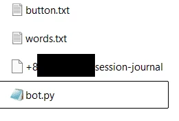 Файл button.txt отвечает за поиск по содержимому кнопок, words.txt — за поиск по содержимому самих постов.