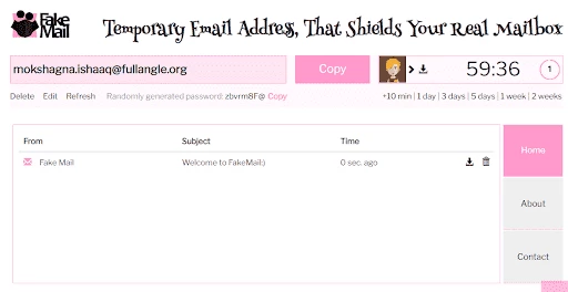 Fakemail - создание фейковых электронных ящиков
