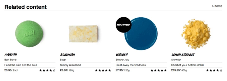 Similar product offers by Lush