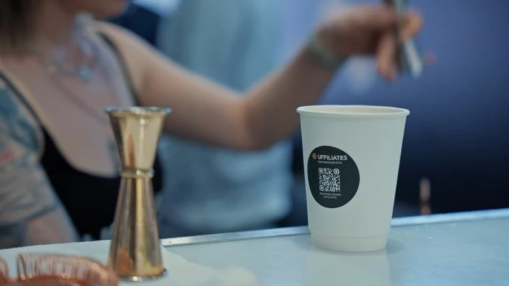 Барная стойка на стенде UFFILIATES 