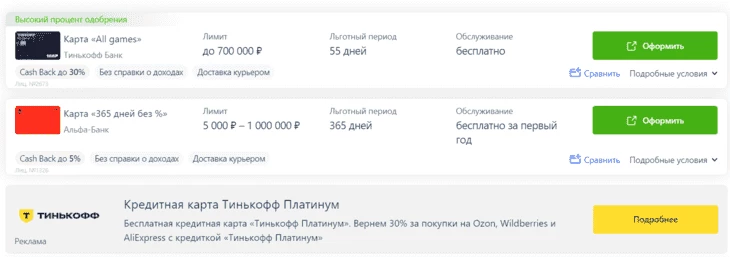 Финансовая витрина 