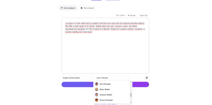 Пример настроек и использования нейронки luvvoice