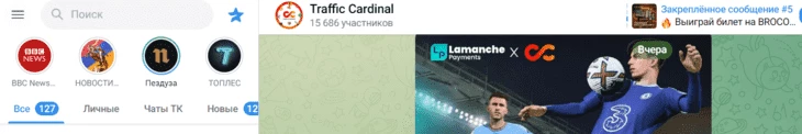 Как выглядят сторис в Telegram 