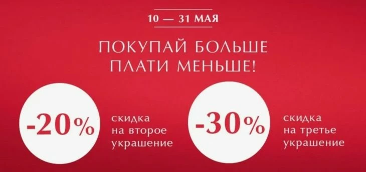 Пример кросс-скидки