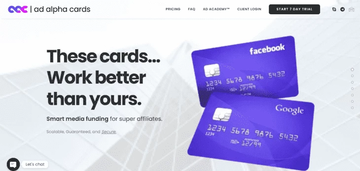 AdAlphaCards - сервис для получения виртуальной карты