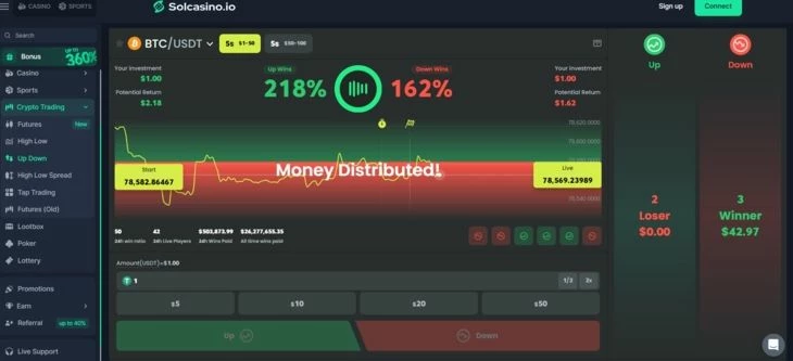 Слот с интерфейсом криптовалютного терминала