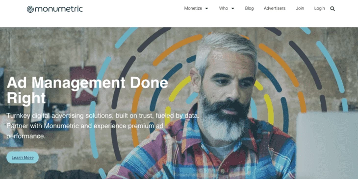 Monumetric’s home page