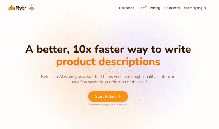 Rytr - нейросеть для написания текстов на русском языке