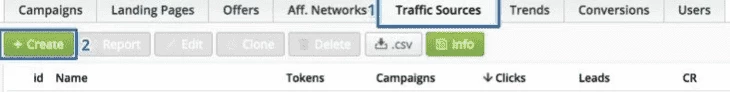 Choosing the traffic sources
