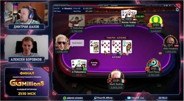 Рандомный канал по покеру с Twitch. Как видите, запрет гемблы на Твиче не мешает людям стримить, собирая и донаты, и лиды
