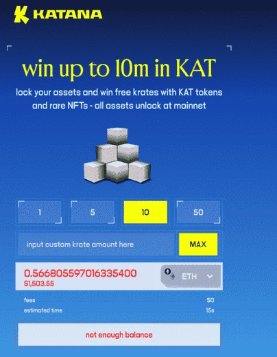 Кампания Pre-deposits от блокчейна Katana: как получить токены и NFT?5