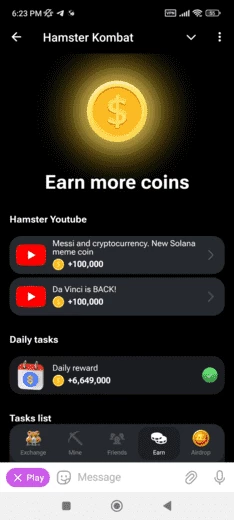 Do the thing(s) and get your coins
