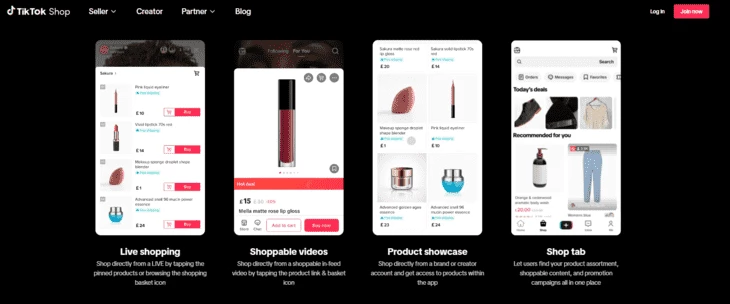 Главная страница TikTok Shop