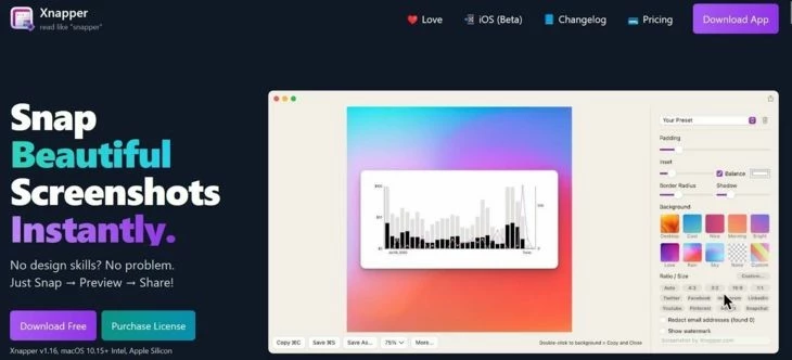 Xnapper — десктопный софт с платной лицензией на год