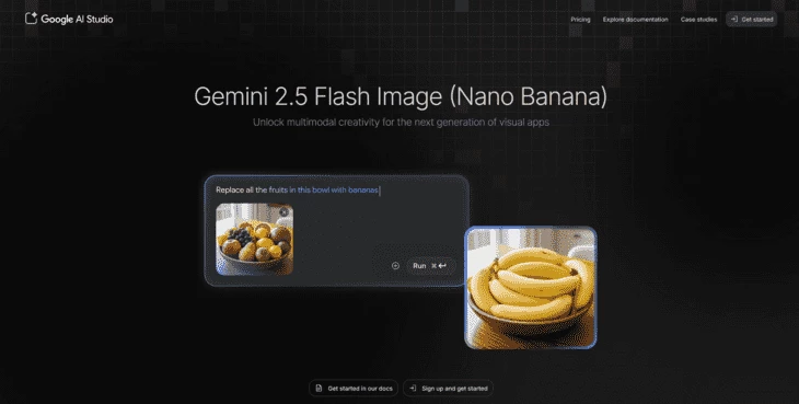 Главная страница Gemini 2.5 Flash Image
