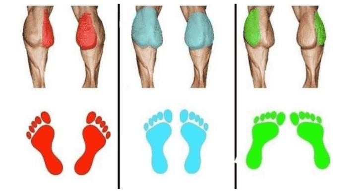Важный момент — старайтесь держать стопы прямо, иначе будет немного не тот эффект
