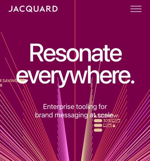 Главная страница Jacquard