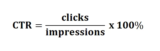CTR formula