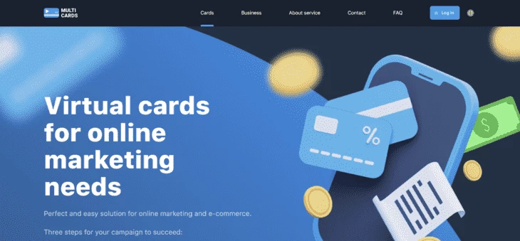 Multicards - виртуальные карты для пополнения рекламных кабинетов