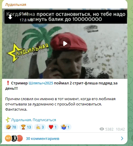 Материал из канала «Лудильная»