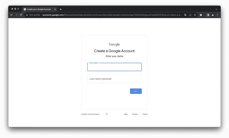 Процесс создания аккаунта через Octo Browser ничем нем не отличается от регистрации через Google