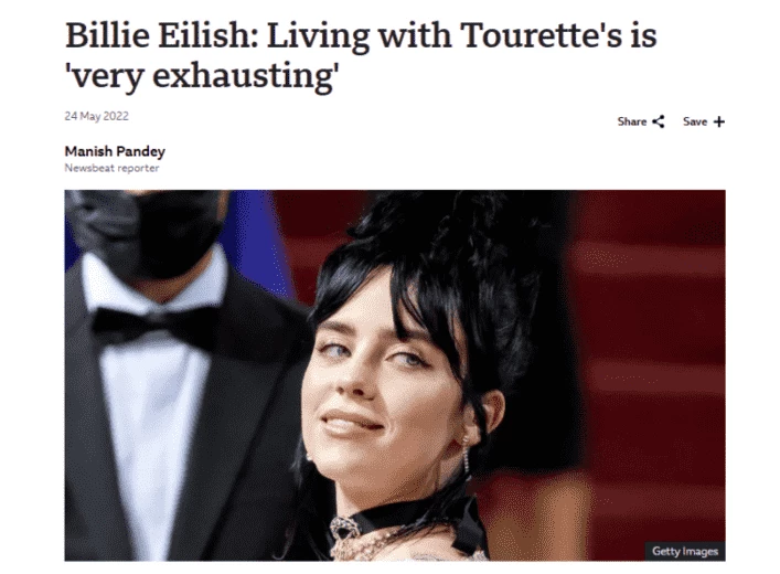 Billie Eilish рассказала BBC про синдром Туретта — источник
