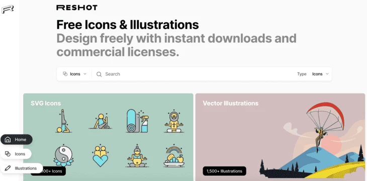 Reshot home page