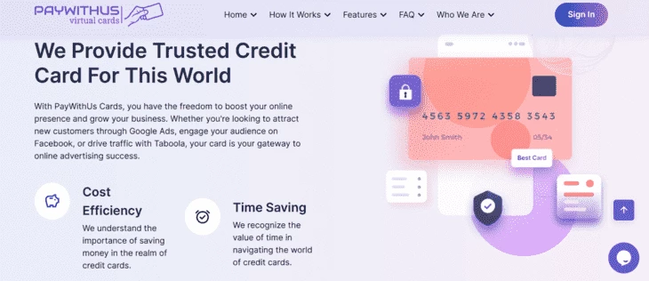 Лендинг PayWithUs
