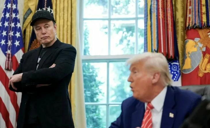 Илон Маск и Дональд Трамп