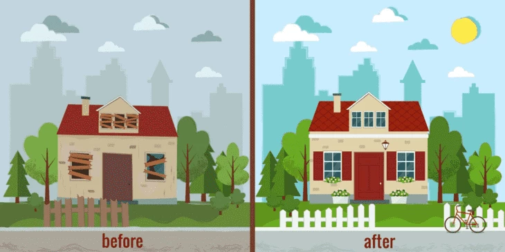 Illustrative example of house flipping