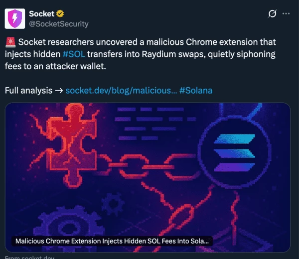 Пост Socket в сети Х о проведенном исследовании 